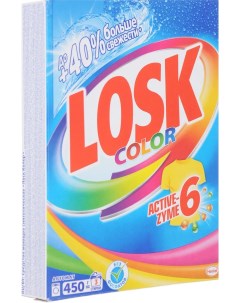 Стиральный порошок Color для цветного белья 450г автомат Losk