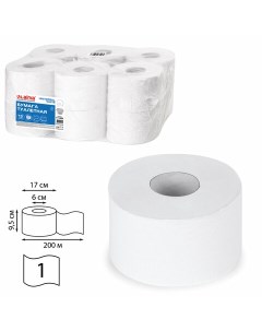 Бумага туалетная Universal White T2 слоев 1 длина 200м белый 12шт 111335 Laima