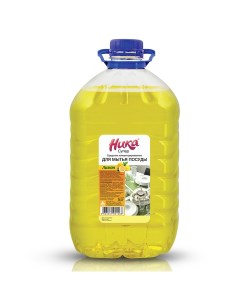 Средство для мытья посуды Супер лимон 5л жидкость Лимон 604491 Nika