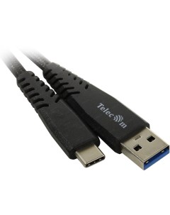 Кабель USB Type C USB 2 4A 1м черный TC402B 1M Telecom