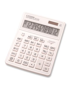 Калькулятор настольный BusinessProLine SDC 444WHE 12 разрядный однострочный экран белый Citizen
