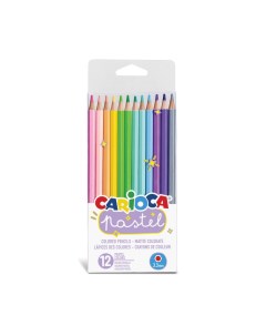Набор цветных карандашей Pastel шестигранные 12 шт 43034 Carioca