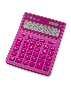 Калькулятор настольный BusinessProLine SDC 444PKE 12 разрядный однострочный экран розовый Citizen