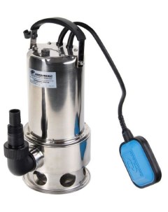 Электрический водяной насос Фекальник 200 7 Н 450Вт погружной фекальный производительность 12 м час  Джилекс