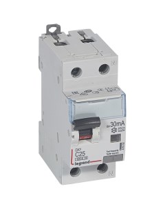Выключатель автоматический дифференциального тока DX3 АВДТ 2P C 6А AC 30мА 410999 Legrand