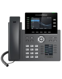 VoIP телефон GRP2616 6 линий 6 SIP аккаунтов цветной дисплей PoE черный Grandstream