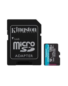Карта памяти 128Gb microSDXC Canvas Go Plus Class 10 UHS I U3 адаптер SDCG3 128GB Kingston