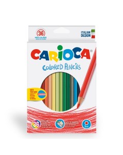 Набор цветных карандашей шестигранные 36 шт 41875 Carioca