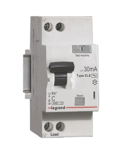 Выключатель автоматический дифференциального тока RX3 АВДТ 2P C 16А AC 30мА 419399 Legrand