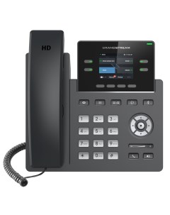 VoIP телефон GRP2612W 4 линии 2 SIP аккаунта цветной дисплей PoE черный GRP2612W Grandstream