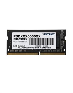 Память DDR4 SODIMM 16Gb 2666MHz CL19 1 2 В Signature Line PSD416G266681S Patriot memory
