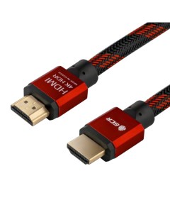 Кабель HDMI 19M HDMI 19M v2 0 4K экранированный 50 см черный красный Greenconnect
