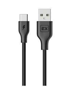 Кабель USB Type C USB 1A 2м черный Classic EX K 490 Exployd