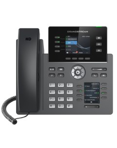 VoIP телефон GRP2614 4 линии 4 SIP аккаунта цветной дисплей PoE черный Grandstream
