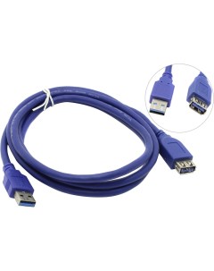 Кабель удлинитель USB 3 0 Am USB 3 0 Af 1 8м синий VUS7065 1 8M Vcom