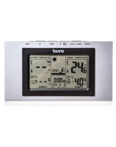 Метеостанция с беспроводным датчиком температура в помещении температура снаружи влажность в помещен Buro