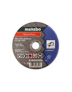 Диск отрезной Novoflex 150ммx3мм x 22 2мм прямой по металлу 1шт 616448000 Metabo