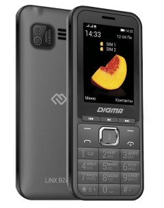 Мобильный телефон LINX B241 2 44 320x240 TFT Spreadtrum SC6531E 32Mb RAM 32Mb BT 1xCam 2 Sim 3000 мА Digma