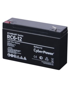 Аккумуляторная батарея для ИБП RC 6 12 6V 12Ah Cyberpower