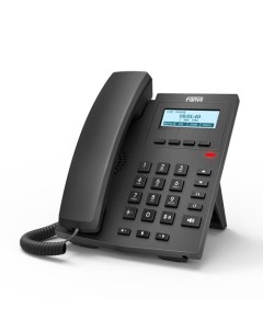 VoIP телефон X1SP 2 линии 2 SIP аккаунта монохромный дисплей PoE черный X1SP Fanvil