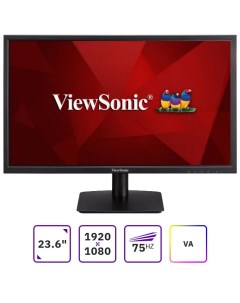 Монитор 23 6 VA2405 H VA 1920x1080 16 9 250кд м2 4мс Adaptive Sync VGA HDMI черный Viewsonic