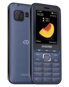 Мобильный телефон LINX B241 2 44 320x240 TFT SC6531E 0 032 RAM 0 032 BT 1xCam 2 Sim 3000mAh micro US Digma