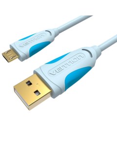Кабель USB2 0 microUSB2 0 5 pin 25см голубой VAS A04 S025 Vention