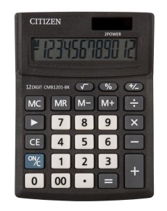 Калькулятор настольный SD 212 CMB1201BK 12 разрядный однострочный экран черный Citizen