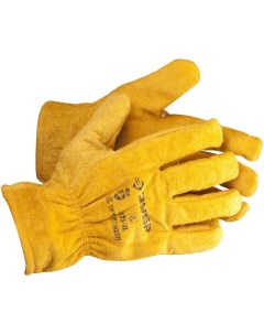 Перчатки рабочие кожаные повышенной прочности XL желтый МАСТЕР 1135 XL Зубр