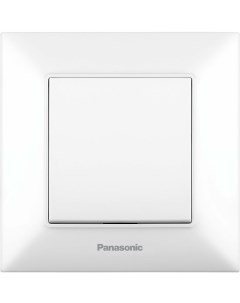 Выключатель проходной Arkedia Slim 1кл индикатор подсветка скрытый монтаж в сборе белый WNTC00052WH  Panasonic