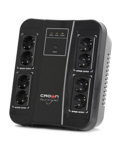 ИБП CMUS 255 EURO SMART 650 VA 390 Вт EURO розеток 8 USB черный CM000003158 Crown