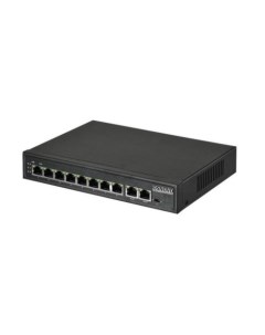 Коммутатор SW 20820 120W кол во портов 8x100 Мбит с кол во SFP uplink RJ 45 2x1 Гбит с PoE 8x30Вт ма Osnovo