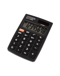 Калькулятор карманный BusinessProLine SLD 100NR 8 разрядный однострочный экран черный Citizen