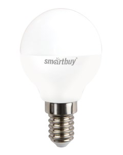 Лампа светодиодная E14 шар P45 7Вт 3000K теплый свет 560лм SBL P45 07 30K E14 Smartbuy