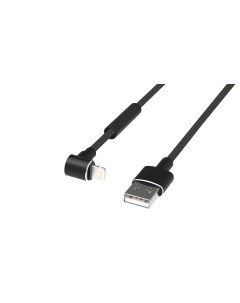 Кабель Lightning 8 pin USB угловой 2A 1м черный RCC 423 RCC 423 Ritmix