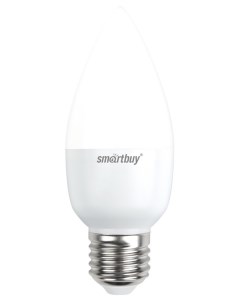 Лампа светодиодная E27 свеча C37 7Вт 6000K холодный свет 560лм SBL C37 07 60K E27 Smartbuy