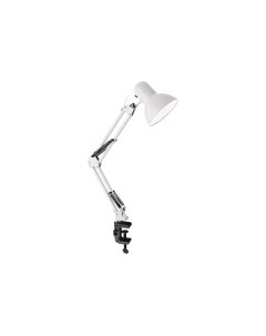 Светильник на струбцине UF 312P С01 E27 60 Вт без ламп белый 12894 Ultraflash