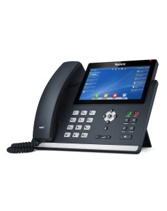 VoIP телефон SIP T48U 16 SIP аккаунтов цветной дисплей PoE черный Yealink