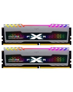Комплект памяти DDR4 DIMM 16Gb 2x8Gb 3200MHz CL16 1 35 В XPower Turbine RGB SP016GXLZU320BDB Silicon power