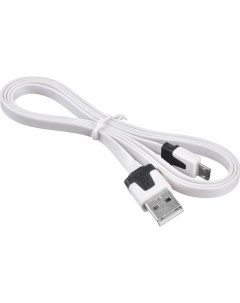 Кабель Micro USB USB 1м белый BHP MICROUSB 1M FLAT Buro
