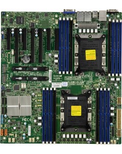 Материнская плата X11DPH i 2xSocket3647 iC621 16xDDR4 3PCI Ex16 4PCI Ex8 2xM 2 PCI E 10SATA3 RAID 0  Supermicro