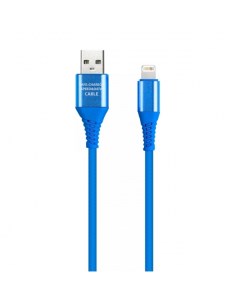 Кабель USB Lightning 8 pin 1 м синий iK 512ERGbox Smartbuy