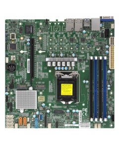 Материнская плата X11SCM F 1xSocket1151v2 iC246 4xDDR4 PCI Ex16 2xM 2 PCI E SATA 6SATA3 RAID 0 1 5 1 Supermicro