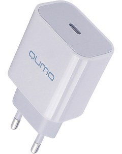 Сетевое зарядное устройство Energy light Charger 0051 20W USB type C PD 3A белый 32845 Qumo