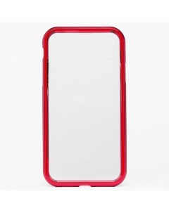 Чехол накладка двусторонний для смартфона Apple iPhone XR красный 108711 360 magnetic glass