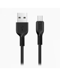 Кабель USB microUSB X13 Easy для HTC Samsung 1м черный 86639 Hoco