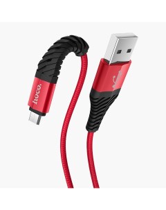 Кабель USB microUSB X38 Cool Charging 1м красный 113639 Hoco