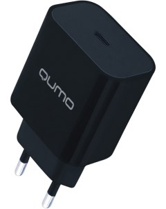 Сетевое зарядное устройство Energy light Charger 0050 20W USB type C PD 3A черный 32874 Qumo