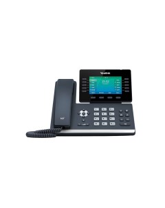 VoIP телефон SIP T54W 16 SIP аккаунтов цветной дисплей PoE черный без БП Yealink