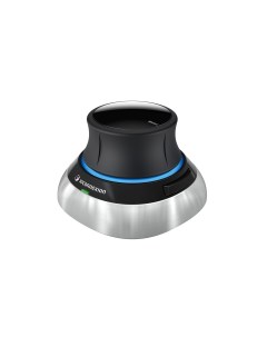 Мышь беспроводная SpaceMouse оптическая светодиодная USB черный серебристый 3DX 700066 3dconnexion
